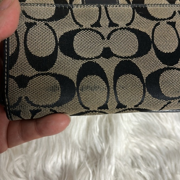 Coach‎ y2k signature C wallet 2 compartment inside zip card holder *callouts* - Picture 10 of 10